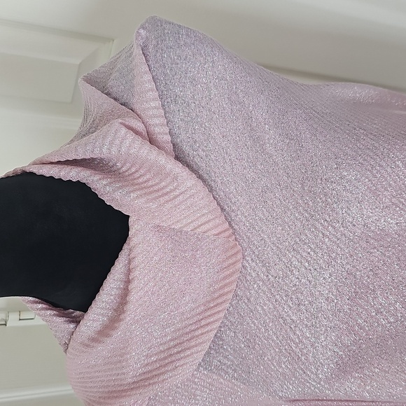 NWT Women's Pleated Occasion  Wrap/Scarf Shimmery Pink OS - Picture 5 of 11